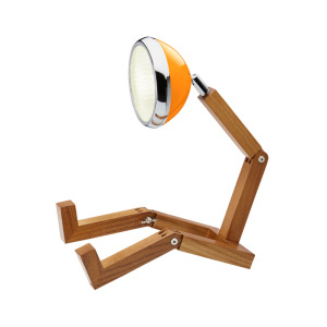 Mr wattson mclaren orange lampada d'appoggio in legno