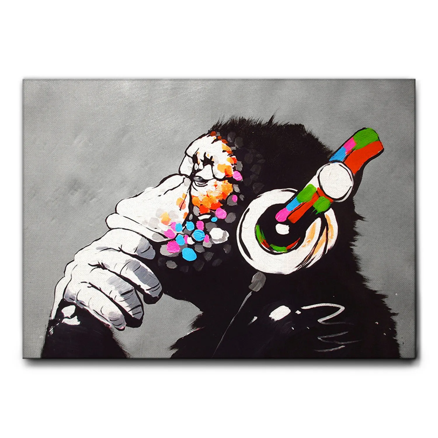 QUADRO BANKSY DJ MONKEY - Wdesign