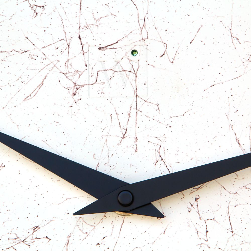 MARBLE CLOCK orologio da parete in legno verniciato