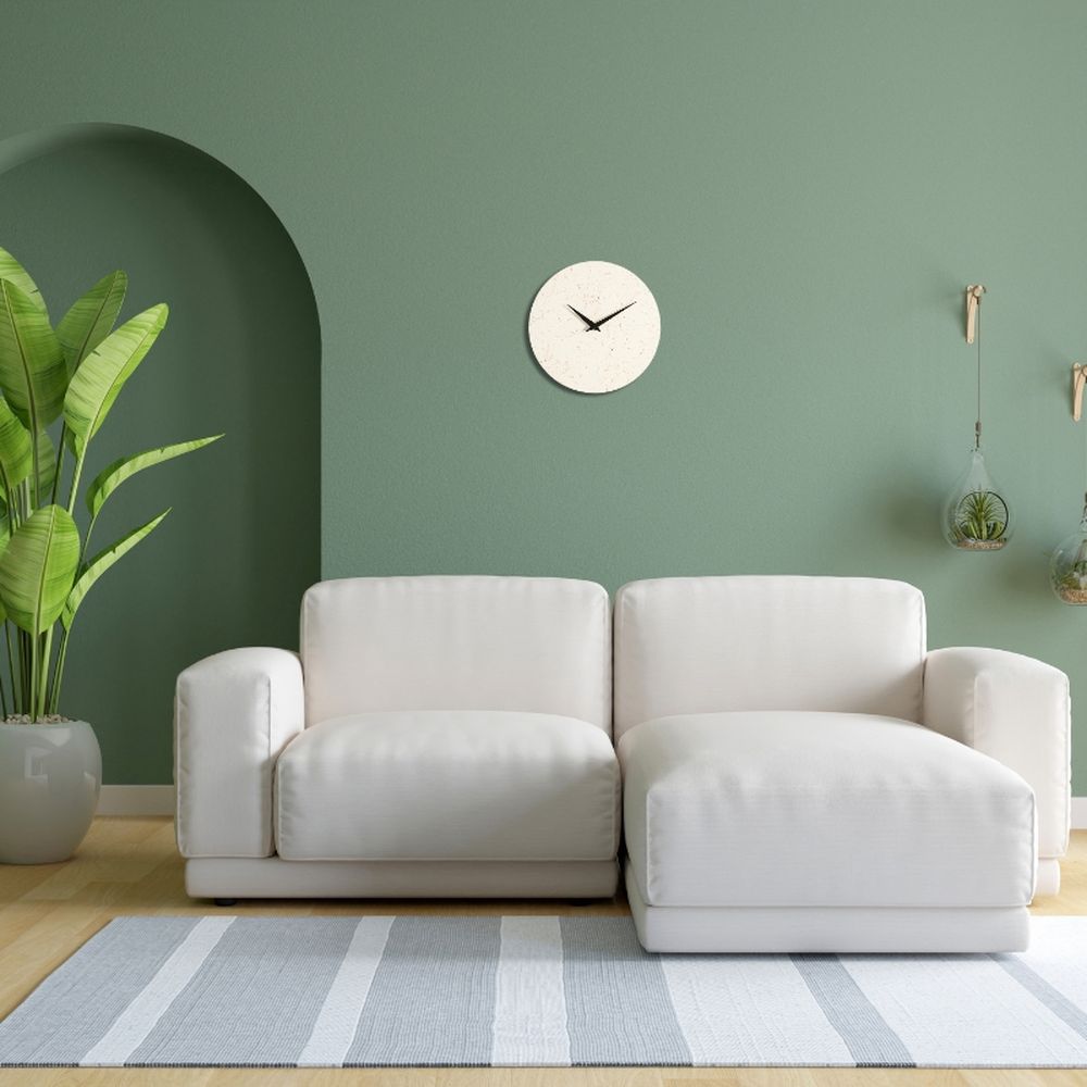 MARBLE CLOCK orologio da parete in legno verniciato