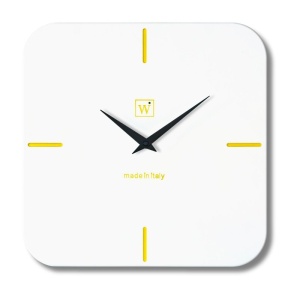 SQUIRCLE CLOCK orologio da parete in legno verniciato