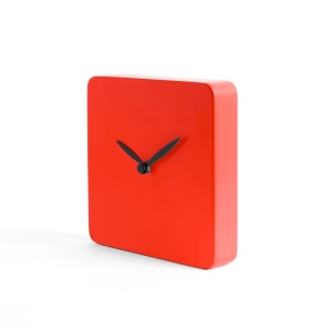 SQUARE CLOCK orologio d'appoggio in legno verniciato