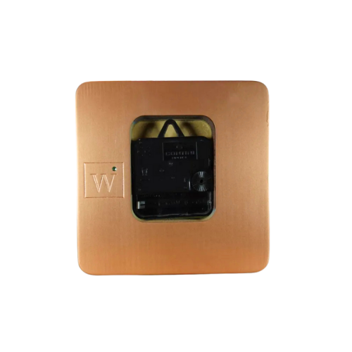 COPPER CLOCK Orologio in legno verniciatura materica
