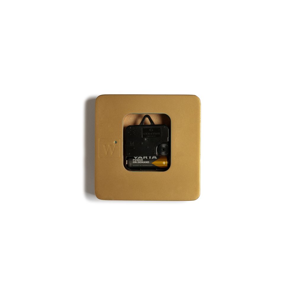 GOLD CLOCK Orologio artigianale in legno verniciatura materica