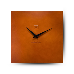 CORTEN CLOCK orologio da parete in legno verniciato