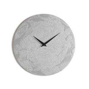 MALTA SILVER CLOCK orologio da parete in legno verniciato