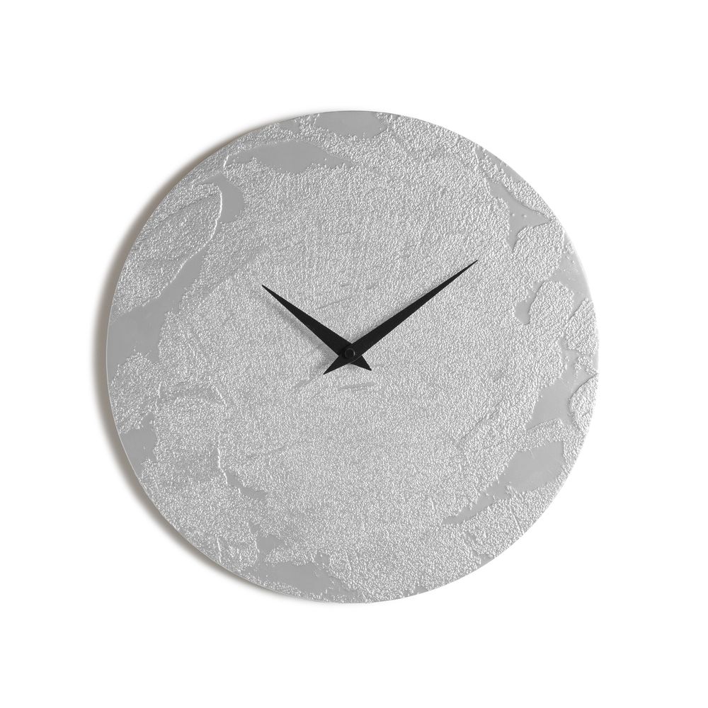 MALTA SILVER CLOCK orologio da parete in legno verniciato