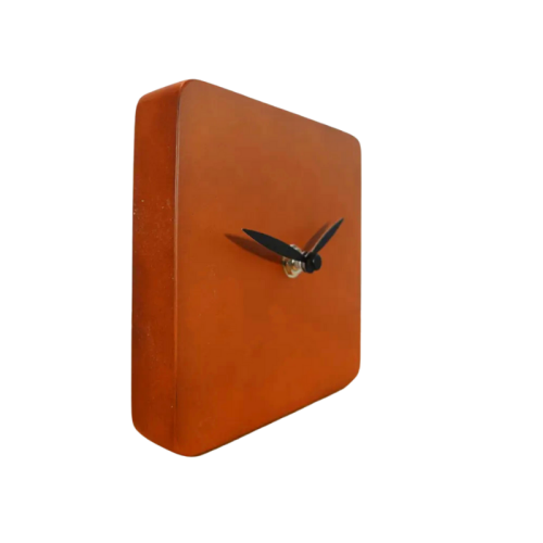 CORTEN CLOCK Orologio d'appoggio in legno verniciato