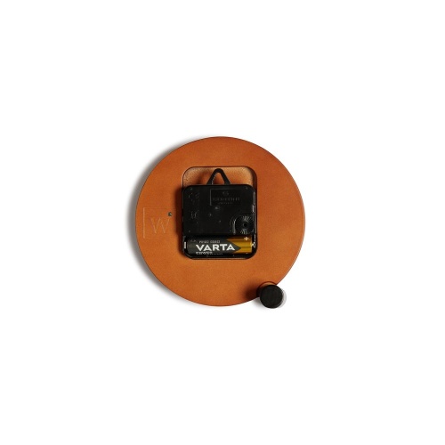 SLEEK CLOCK CORTEN Orologio rotondo d'appoggio in legno