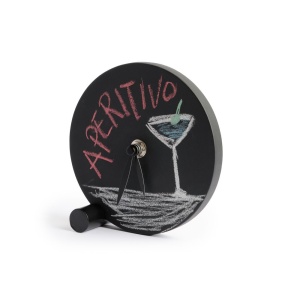 SLEEK CLOCK LAVA orologio d'appoggio in legno lavagna