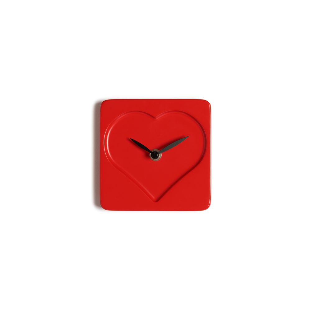 LOVE CLOCK orologio d'appoggio in legno verniciato