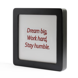 Quadretto in Legno Dream big, Work hard, Stay humble