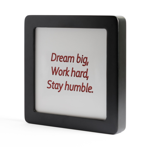 Quadretto in Legno Dream big, Work hard, Stay humble