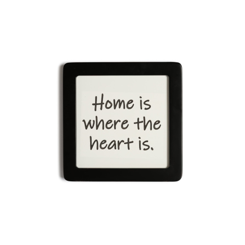 Quadretto in Legno Home is where the heart is