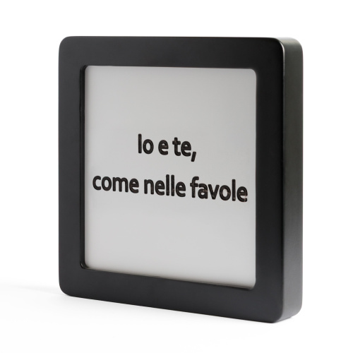 Quadretto in Legno Io e te, come nelle favole