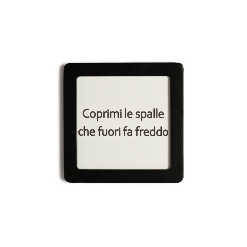 Quadretto in Legno coprimi le spalle che fuori fa freddo
