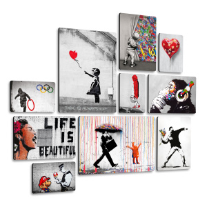 Bansky 1 Quadri set 10 pannelli