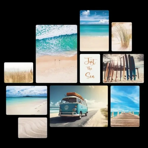 Beach life Quadri set 10 pannelli
