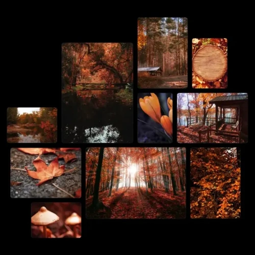 Calma d'Autunno Quadri set 10 pannelli