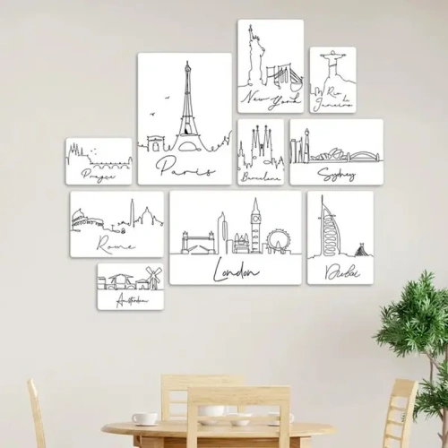 City Line 1 Quadri set 10 pannelli