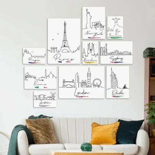 City Line 2 Quadri set 10 pannelli