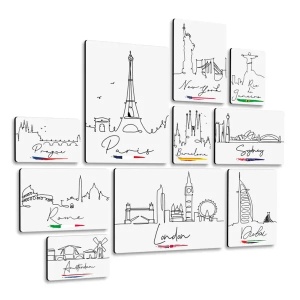 City Line 2 Quadri set 10 pannelli