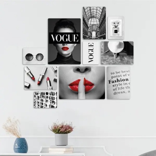 Fashion Moda Vogue Quadri set 10 pannelli