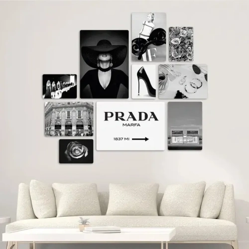 Fashion Prada Quadri set 10 pannelli