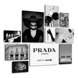 Fashion Prada Quadri set 10 pannelli