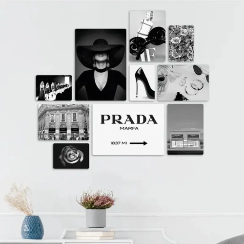 Fashion Prada Quadri set 10 pannelli