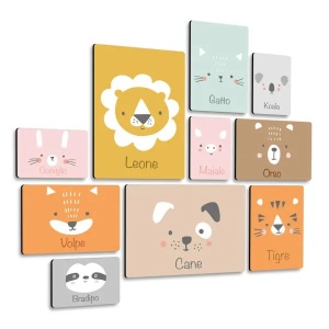 Gli Animaletti Quadri set 10 pannelli