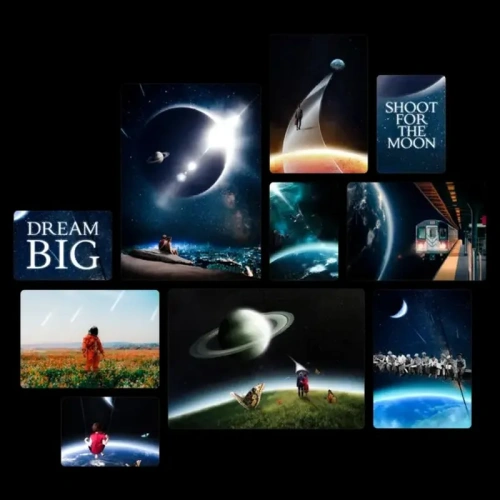 Metaphysical Space Quadri set 10 pannelli