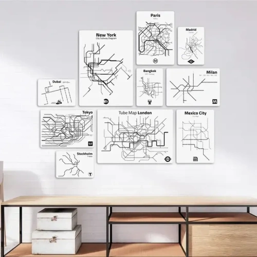 Metropolitan 03 Quadri set 10 pannelli