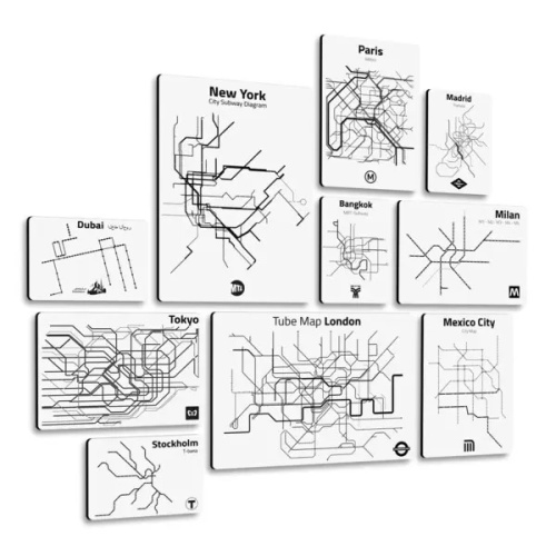 Metropolitan 03 Quadri set 10 pannelli