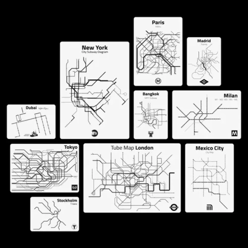 Metropolitan 03 Quadri set 10 pannelli