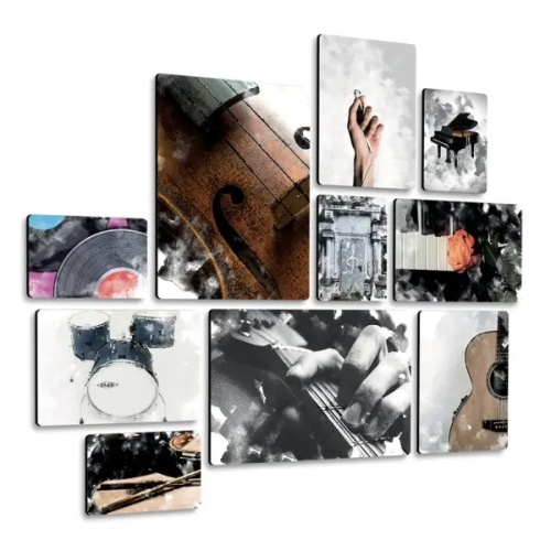 Musicart Quadri set 10 pannelli