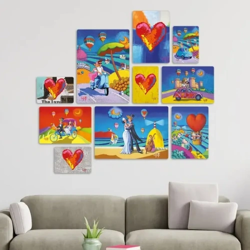 Raccolta Amore Quadri set 10 pannelli