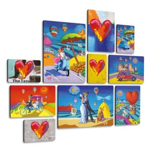 Raccolta Amore Quadri set 10 pannelli