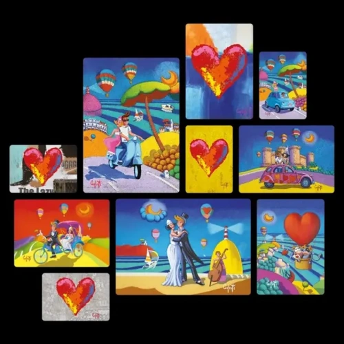 Raccolta Amore Quadri set 10 pannelli