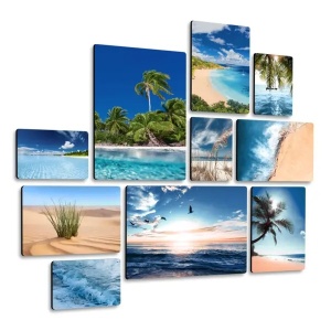Raccolta Mare Natural Quadri set 10 pannelli
