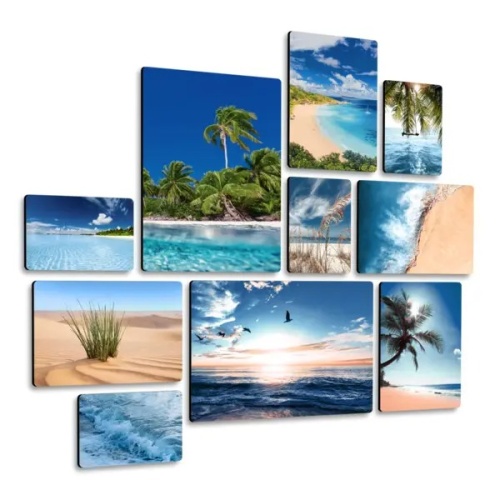 Raccolta Mare Natural Quadri set 10 pannelli