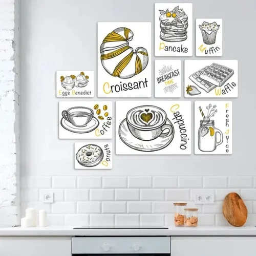 The Breakfast Quadri set 10 pannelli
