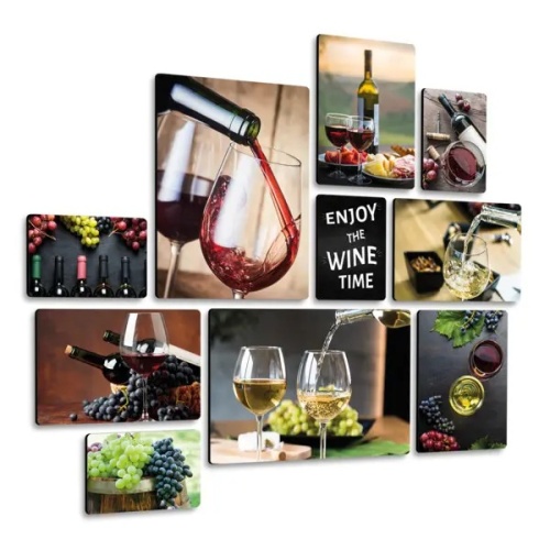 Vino Quadri set 10 pannelli