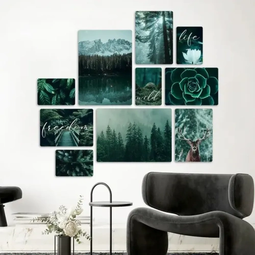 Wild Forest Quadri set 10 pannelli