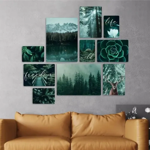 Wild Forest Quadri set 10 pannelli