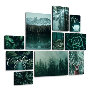 Wild Forest Quadri set 10 pannelli