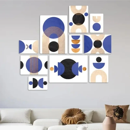 Zen Blue Quadri set 10 pannelli