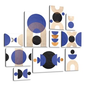 Zen Blue Quadri set 10 pannelli