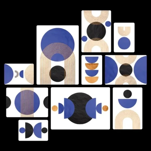 Zen Blue Quadri set 10 pannelli