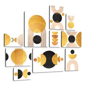 Zen Gold Quadri set 10 pannelli